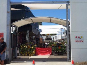 Curved Waterproof Structure over Bunnings nursery checkout booths in Noosa