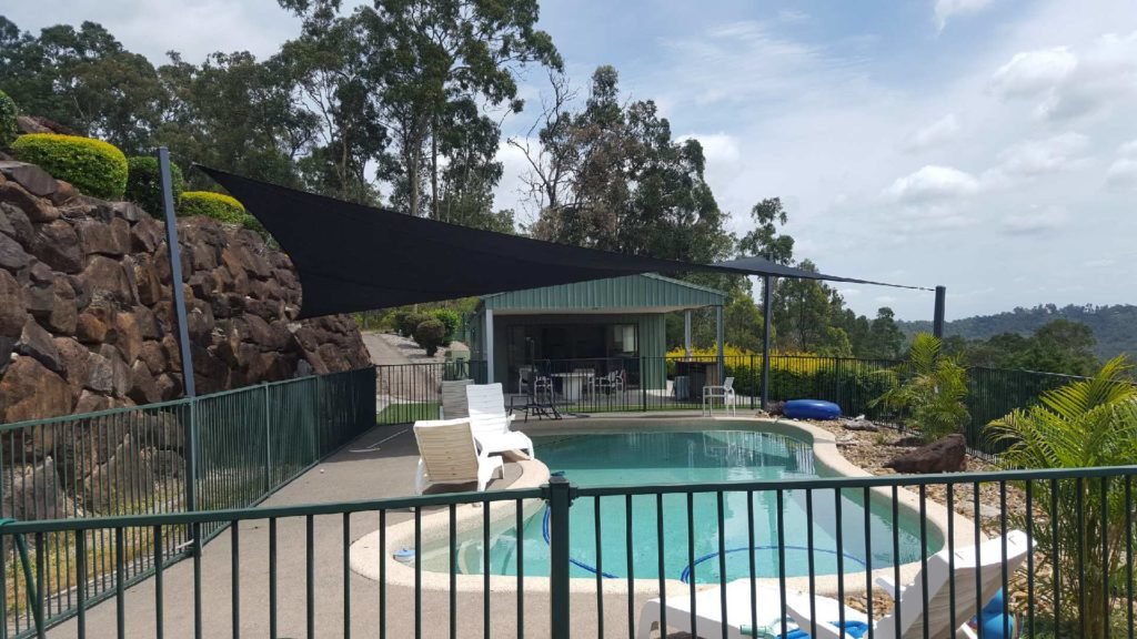 Shade Sail over Pool Area in Tallai